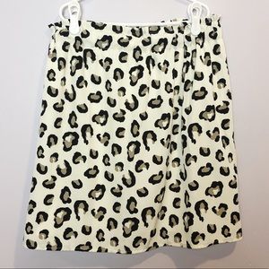 Francesca’s Animal Print Skirt